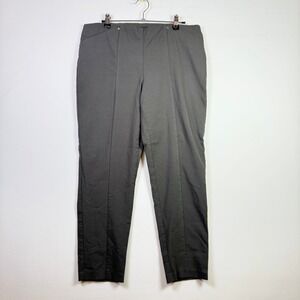 ALFANI Olive‎ Green Stretch Pull-On Slim Leg Petite Pants 14P